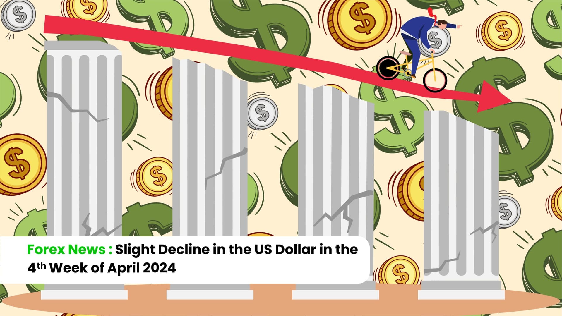 Forex News: Slight Decline in the US Dollar in the 4th Week of April 2024